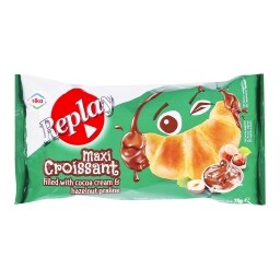 Croissant s krémem lískooříškovým a kakaovým
