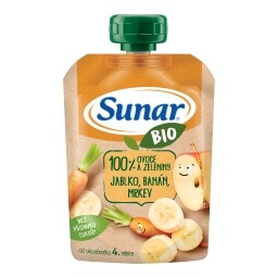 Sunar Bio kapsička jablko, mrkev, banán