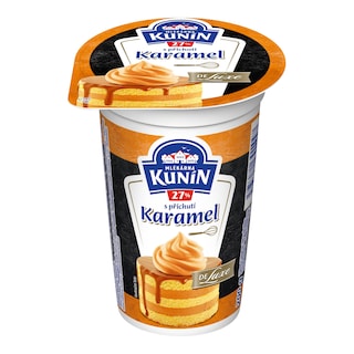 Mlékárna Kunín Šlehačka s příchutí karamelu 27%