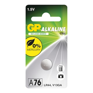 GP A76F (LR44) alkalická knoflíková baterie