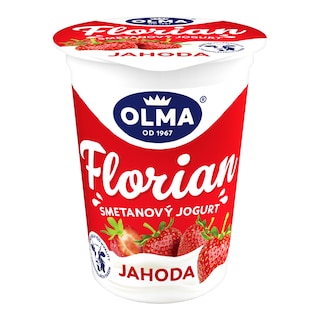 Olma Florian smetanový jogurt jahoda
