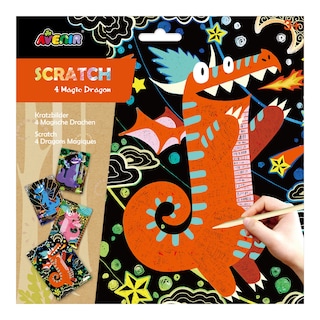 Avenir Škrábací obrázky draci