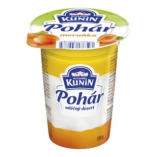 Mlékárna Kunín Pohár s meruňkovou příchutí