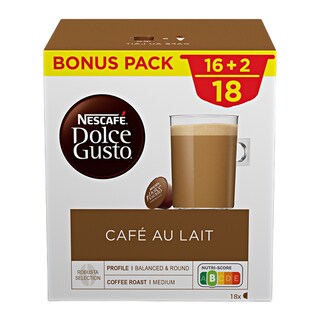 Nescafé Dolce Gusto Cafe au Lait kapsle