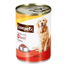 Lovepet krmivo pro psy s hovězím