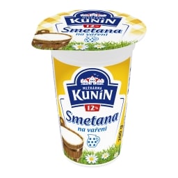 Kunín Smetana sladká 12% Smetana na vaření 12%