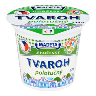 Madeta Jihočeský tvaroh polotučný