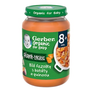 Gerber Organic Příkrm fazolky, brambory, quinoa