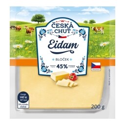 Česká chuť Eidam 45% bloček