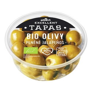 Albert Excellent Tapas Bio olivy s jalapeňos