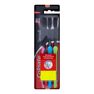 Colgate SlimSoft Charcoal zubní kartáček měkký