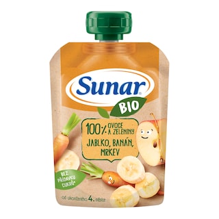 Sunar Bio kapsička jablko, mrkev, banán