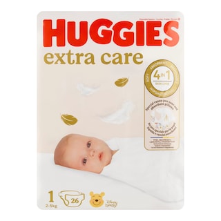 Huggies Extra Care Plenky velikost 1
