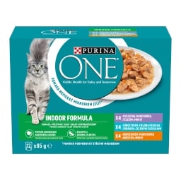 Purina One Indoor Mini filetky mix masa ve šťávě