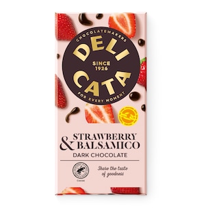 Delicata Hořká čokoláda jahodové pyré a balsamico