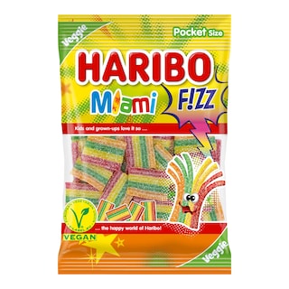 Haribo Miami Fizz želé kyselé ovocné