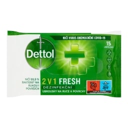 Dettol Fresh Dezinfekční ubrousky ruce a povrchy