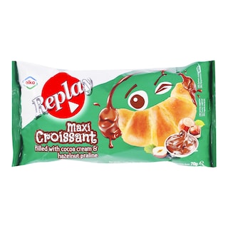 Croissant s krémem lískooříškovým a kakaovým