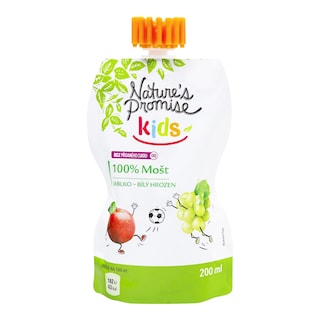 Nature's Promise Kids 100% mošt jablko, hrozny