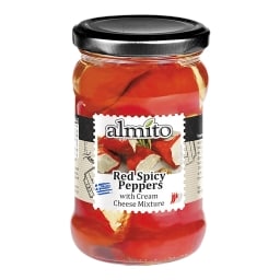 Almito Červené pikantní papriky plněné sýrem