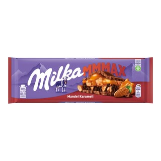 Milka Mmmax Almond Caramel Čokoláda a mandle