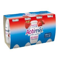 Actimel probiotický nápoj jogurtový, jahoda