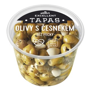 Albert Excellent Tapas Olivy s česnekem