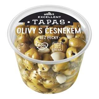 Albert Excellent Tapas Olivy s česnekem maxi
