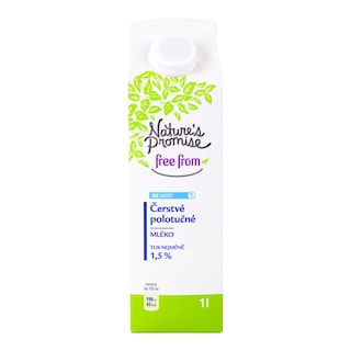 Nature's Promise Čerstvé mléko polotučné bez lakt.