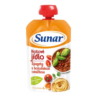 Sunar příkrm špagety s boloň. Omáčkou 6m+