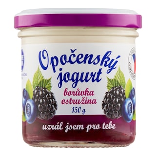 Bohemilk Opočenský jogurt borůvka, ostružina
