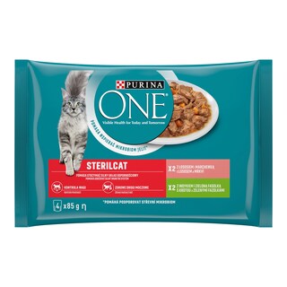 Purina One Sterilcat Kapsička, krůta a losos