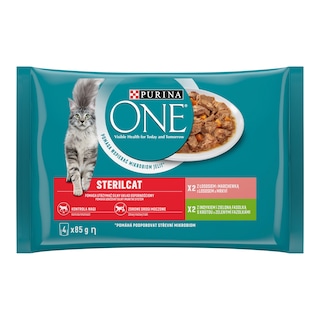 Purina One Sterilcat Kapsičky krůta a losos