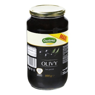 Gustona Olivy černé bez pecky