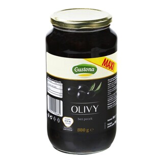 Gustona Olivy černé bez pecky