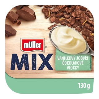 Müller Mix Vanilka a čokoládové vločky jogurt