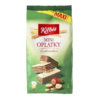 Kitbis MAXI Oplatky mini oříškové