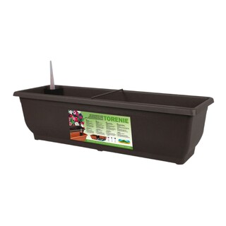 Truhlík plastový hnědý 50 cm