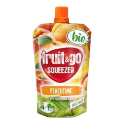 Bio fruit & go Peachtime Bio pyré s broskvemi