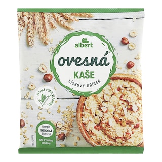 Albert Ovesná kaše lískový oříšek