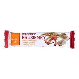 Brusienky Celozrnné sušenky s brusin. náplní