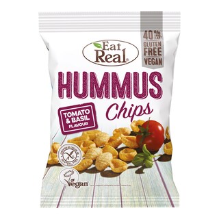 EatReal Hummus chipsy rajče a bazalka