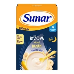 Sunar mléčná rýžová kaše na dobrou noc banánová