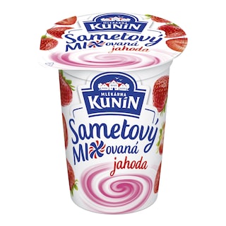 Mlékárna Kunín Sametový jogurt jahoda