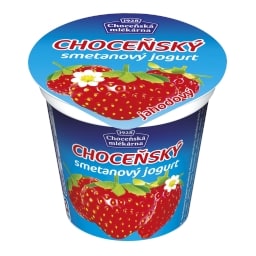 Choceňský jogurt smetanový jahodový