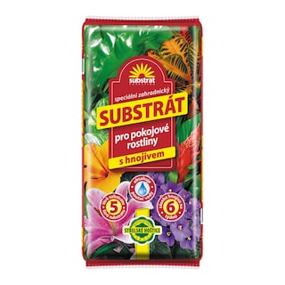 Substrát pro pokojové rostliny s hnojivem