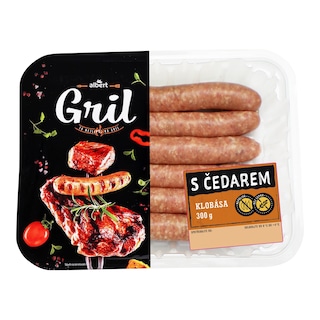 Albert Klobása s čedarem