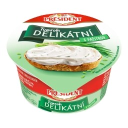 Président delikátní tvaroh pažitka