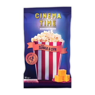 Hopi Popi Mikrovlnný popcorn šunka sýr