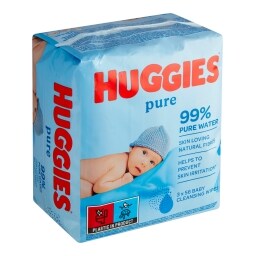 Huggies Pure Natural Čistící dětské utěrky
